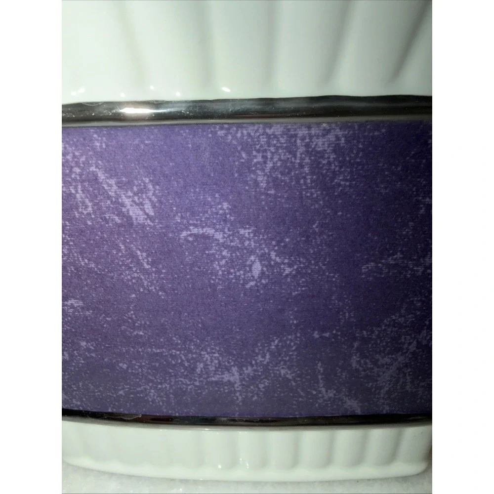 wamsutta Vintage Cream/eggplant Tissue‎ Box GE993